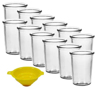 Dessertgläser 150 ml, 12 Stück mit Vultrichter