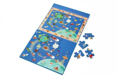Produktbild von SCRATCH 2-in-1-Magnetpuzzle – Entdeckungsspiel – Weltraum