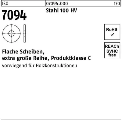 Produktbild von Reyher  Scheiben ISO 7094 Stahl 42 (10 Stück)