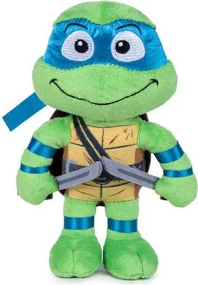 Immagine prodotto di Leonardo (blu) 30 cm - Peluche delle Tartarughe Ninja (Teenage Mutant Hero Turtles)