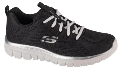 Produktbild von Skechers Graceful - Get Connected 12615-BKW, Sneaker, Damen, Schwarz