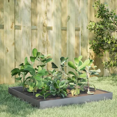 Zdjęcie produktu dla Maison Exclusive – podwyższona grządka 100 x 100 x 18,5 cm Stal ocynkowana