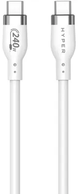 Obrázek produktu pro HYPER HJ4001WHGL, 1 m, USB C, USB C, USB 2.0, 0,48 Gbit/s, Bílá