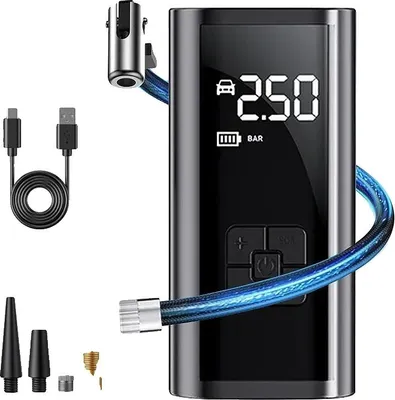 Produktbild von Auto-Luftpumpe, Intelligente Druckerkennung, Vielseitige Verwendung, Kabellos, Batteriebetrieben