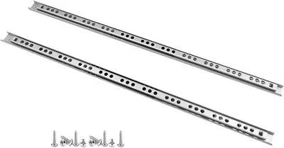 Produktbild von YALION 9 Paar Schubladenschienen Vollauszug 350 mm Kugelauszug,17 mm Stahl Schubladenführung seitliche Montage mit Schrauben, belastbar bis 10 kg