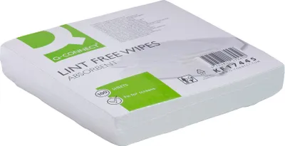Produktbild von Q-CONNECT KF17445 Reinigungstuch trocken 100 Stück weiß