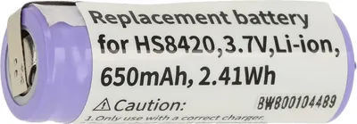 Produktbild von vhbw Akku kompatibel mit Braun Oral-B Genius 8000, Genius 6000, Genius 9000, iBrush 9000, iBrush 8000 Rasierer (650 mAh, 3,7 V, Li-Ion)
