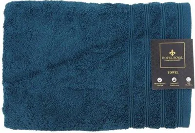 Produktbild von Unyqoos® Hotel-Badetuch 70 x 140 cm, Blau – 100% gekämmte Baumwolle, superweich, Hotelqualität