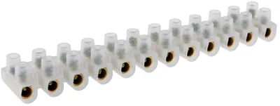 Produktbild von Lüsterklemmen für 10-16mm² 12 Klemmen Messingeinsatz transparent