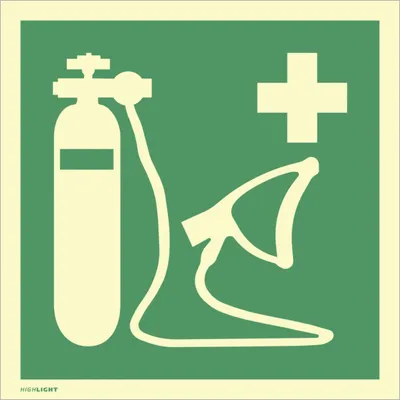 Produktbild von Dreifke® Schild Wiederbelebungsgerät, ISO 7010, Kunststoff, nachleuchtend, 16...