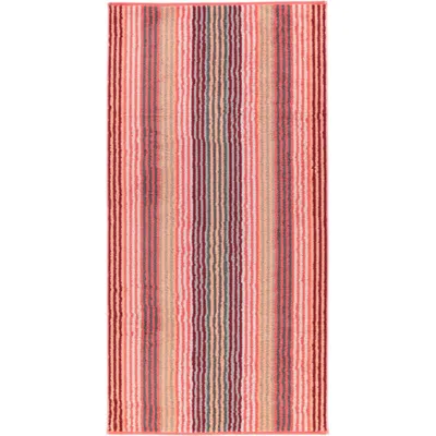 Immagine prodotto di Cawö - Asciugamani in spugna in diverse misure, Unique Stripes (944) , Colore: corallo (22), Misura: 3 asciugamani (50x100 cm)
