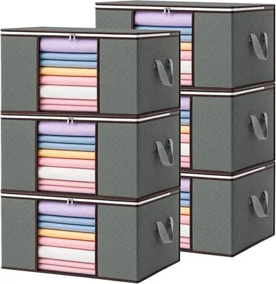 Productafbeelding van Niviy Opberghoezen, 84 l, 6 stuks, kledingorganizer, kast