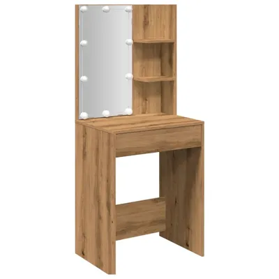 Obrázok produktu pre Toaletný stolík s LED dub artisan 60x40x140 cm