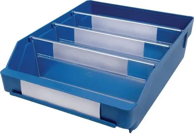 Produktbild von Regalkasten L300xB240xH95mm blau PP