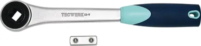 Produktbild von Durchsteckknarre 1/2 30 Zhne Lnge 270 mm mit umsteckbaren Vierkant