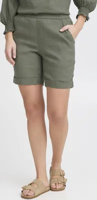 Produktbild von Pulz Jeans PZLUCA Damen Shorts Leinen-Shorts kurze Hose Leinenmix