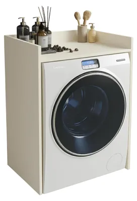 Produktbild von INNOVAHOME Waschmaschinenschrank Kaschmir Beige Überbauschrank Badmöbel