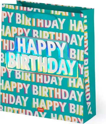 Image de Legami Happy Birthday Sac cadeau Multicolore L Multicolore L