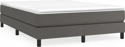 Obrázek produktu pro vidaXL Box spring bed frame grey 140x200 cm Imitace kůže