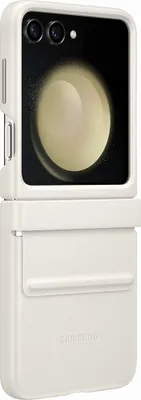 Image de Coque pour Samsung Galaxy Z Flip 5 Premium Crème Samsung