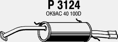 Produktbild von VEGAZ KS-116 Endschalldämpfer für KIA CLARUS (K9A) Auspuff