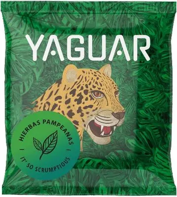 Produktbild von Yaguar - Mate Tee Probe Hierbas Pampeanas 50g - Minze, Anis - Luftgetrocknet - Mild, Wenig Staub - Yerba Mate aus Brasilien - 18 Monate Gereift
