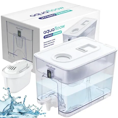 Productafbeelding van Waterdispenser - 9,5 liter - Met waterfilter - Wit