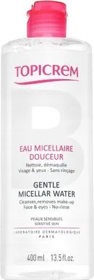 Zdjęcie produktu dla Topicrem Gentle Micellar Water płyn micelarny do demakijażu do normalnej, mieszanej i wrażliwej skóry 400 ml