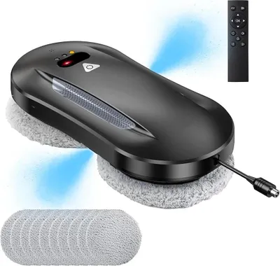 Zdjęcie produktu dla Robot do czyszczenia okien, inteligentna automatyzacja, duża moc ssania, mieszane kolory, tak