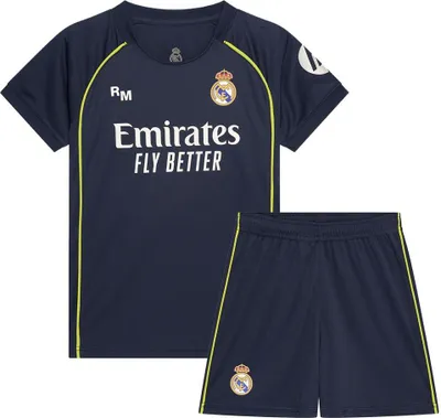 Immagine prodotto di Divisa trasferta Real Madrid 25/26 per bambini - taglia 152 / 12 anni - Stagione 2025/2026 - Divisa trasferta Real Madrid kids - Prodotto ufficiale per tifosi