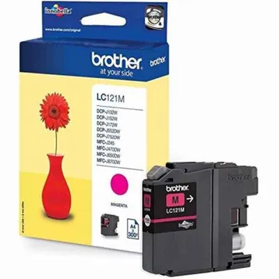 Produktbild von Brother LC121M - Magenta - original - Blisterverpackung - Tintenpatrone - für Brother DCP-J100, J105, J132, J152, J552, J752, MFC-J245, J470, J650, J870
