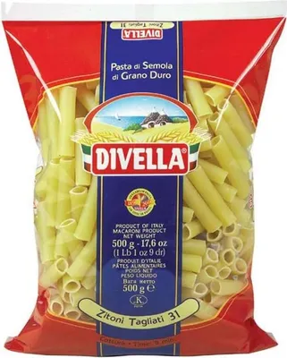 Produktbild von Divella - Zitoni Tagliati 31, Pasta di Semola di Grano Duro , 500 g