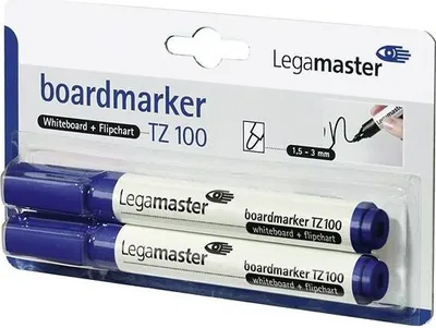 Zdjęcie produktu dla Marker do tablic TZ 100 2 sztuki niebieski Opakowanie 10 sztuk