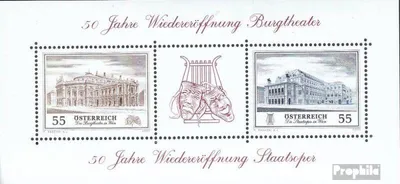 Produktbild von Briefmarken Österreich 2005 Mi Block30 (kompl.Ausg.) gestempelt Burgtheater