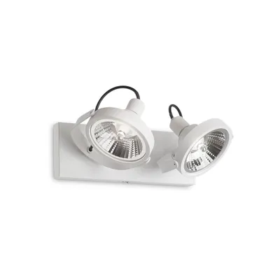 Image de Ideal Lux Plafonnier Glim 2 flammes blanc 200200
