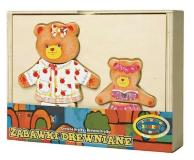 Zdjęcie produktu dla Układanka Drewniana Dwa Misie 001998 Dromader