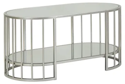 Zdjęcie produktu dla Stolik kawowy Tavolo 108 x 50 x 45 cm metalowe lustro srebrny