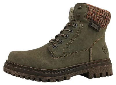 Productafbeelding van Rieker Damenschuhe Stiefeletten Reißverschluss Stiefel Grün Freizeit