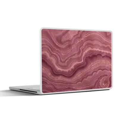 Produktbild von MuchoWow® Laptop Aufkleber Sticker Cover Rosa - Geode - Edelsteine - Achat 30x21 cm - Sticker für Laptop - Selbstklebend