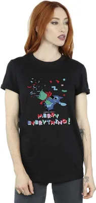 Produktbild von Disney - "Merry Everything" T-Shirt für Damen BI30033 (XL) (Schwarz)
