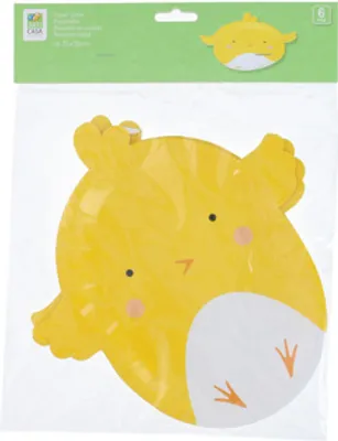 Image de Assiette en carton Pic de Pâques 6 pièces | 12 pièces