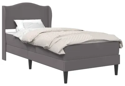 Produktbild von vidaXL Bettrahmen mit Kopfteil Grau 80 x 200 cm Kunstleder
