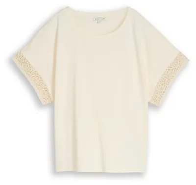 Produktbild von Loose Fit T-Shirt mit Crochet-Ärmeln