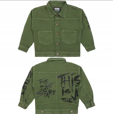 Produktbild von Katana Jeansjacke - Grün - Größe 128 - Modischer Stil - Funktionale Taschen