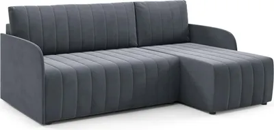 Produktbild von LIKMA Dunkelgrau Ecksofa Otto SLIM 208x145 cm mit Schlaffunktion (200x140 cm) Eckcouch mit Bettkasten Wohnlandschaft mit Bettkasten Bettsofa mit Stauraum Polstermöbel Sofa 3 Sitzer