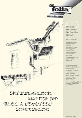 Produktbild von Folia Skizzen-Block A4 50Blatt 120Gr