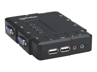Immagine prodotto di Manhattan 151269 Manhattan KVM Switch 4-Port USB inkl. Kabeln schwarz