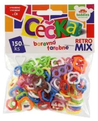 Obrázek produktu pro Céčka barevná 150 ks retro mix plast