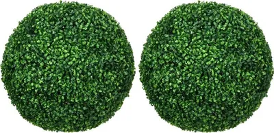 Productafbeelding van Buxusbollen, 50 cm, gemaakt van duurzaam kunststof, geschikt voor zowel binnen- als buitendecoratie, onderhoudsvrij, eenvoudige montage