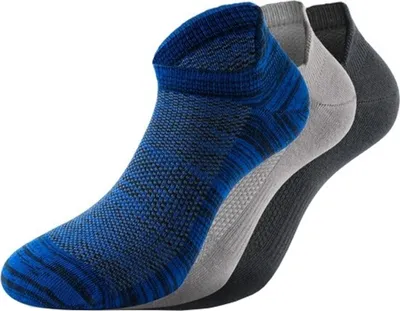 Obrázok produktu pre Lenz uni ponožky do tenisiek 3 páry , Navy - Grey - Black, 43 - 46